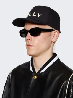 BALLY Embroidered Baseball Hat Black