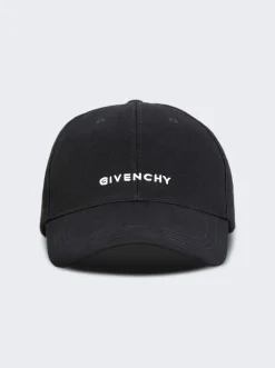 Givenchy Embroidered Logo Curved Baseball Cap Black