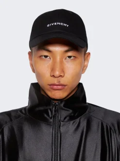 Givenchy Embroidered Logo Curved Baseball Cap Black