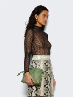 Loewe Flamenco Clutch Mini Bag Rosemary Green