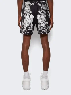 Amiri Floral Swim Shorts Black
