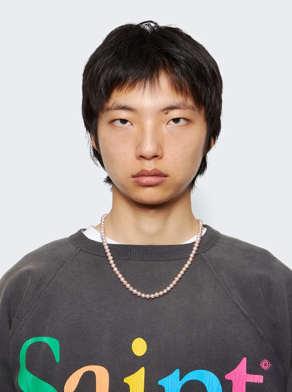 Hatton Labs Freshwater Pearl Chain Necklace Metallic