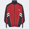 Martine Rose Fringe Track Jacket Burgundy