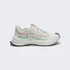 Gucci Gg Low Top Sneaker Green And White