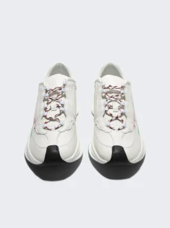 Gucci Gg Low Top Sneaker Green And White