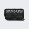 Gucci Gg Marmont Leather Super Mini Bag Black