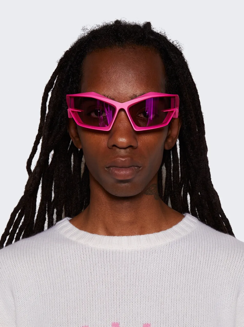 Givenchy Giv Cut Sunglasses Matte Pink And Violet