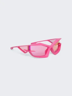Givenchy Giv Cut Sunglasses Matte Pink And Violet