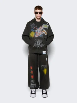Maison MIHARA YASUHIRO Hank Nylon Puffer Low-Top Sneakers Black