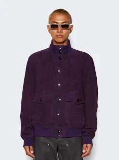 BALLY High Neck Bomber Jacket Orchid Purple