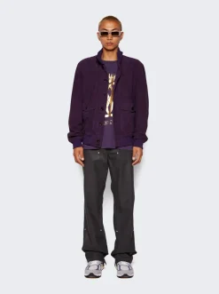 BALLY High Neck Bomber Jacket Orchid Purple