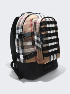 BURBERRY Jack Backpack Birch Brown Check