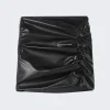 Versace Knotted Mini Skirt Black