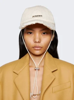Jacquemus La Casquette Artichaut Cap Off White
