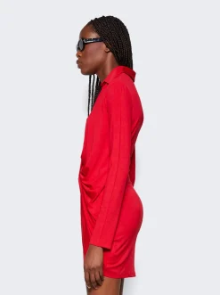 Jacquemus La Robe Bahia Jersey Dress Red