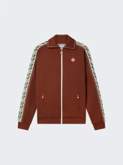 CASABLANCA Laurel Track Jacket Brown