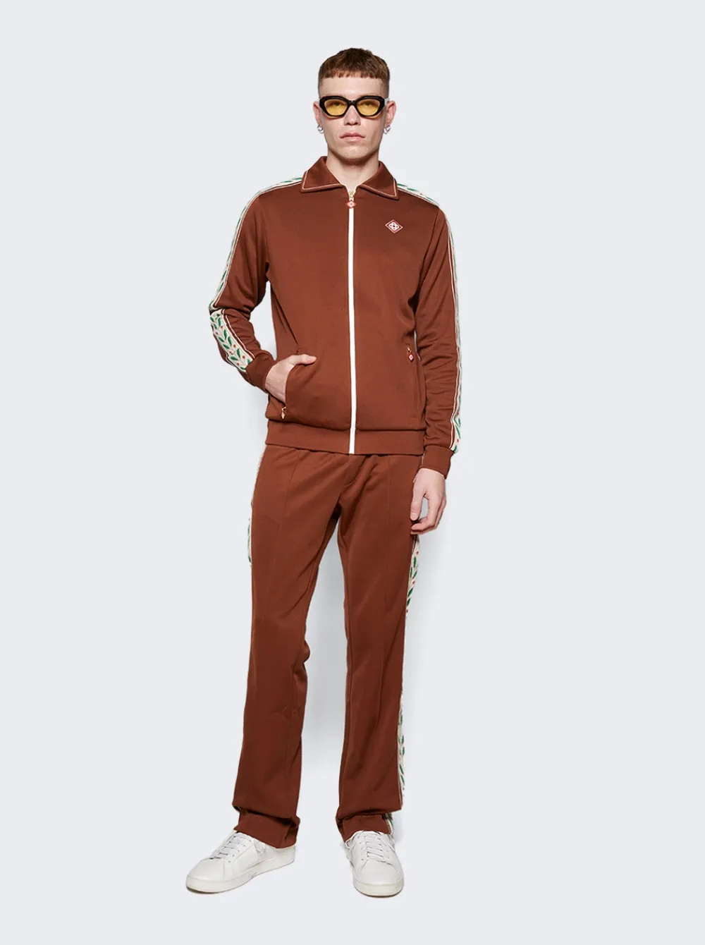 CASABLANCA Laurel Track Jacket Brown