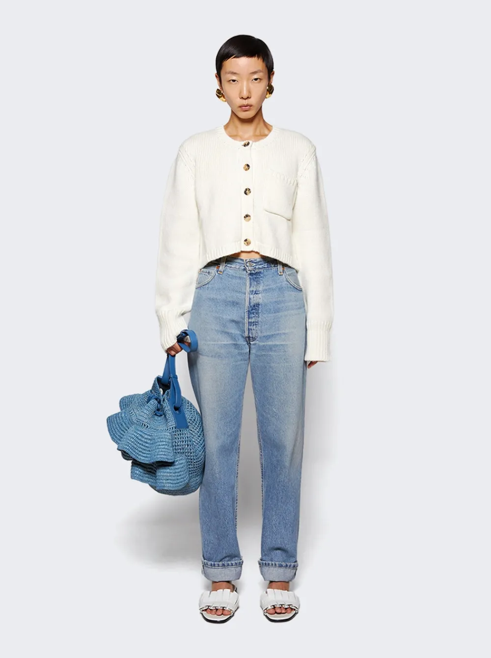 Khaite Lavan Cardigan Ivory