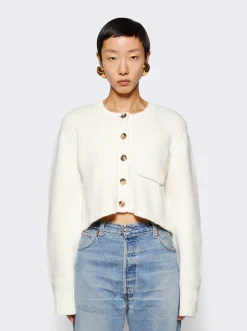 Khaite Lavan Cardigan Ivory