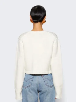 Khaite Lavan Cardigan Ivory