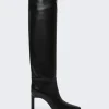 The Attico Leather Vitto Boot 85Mm Black