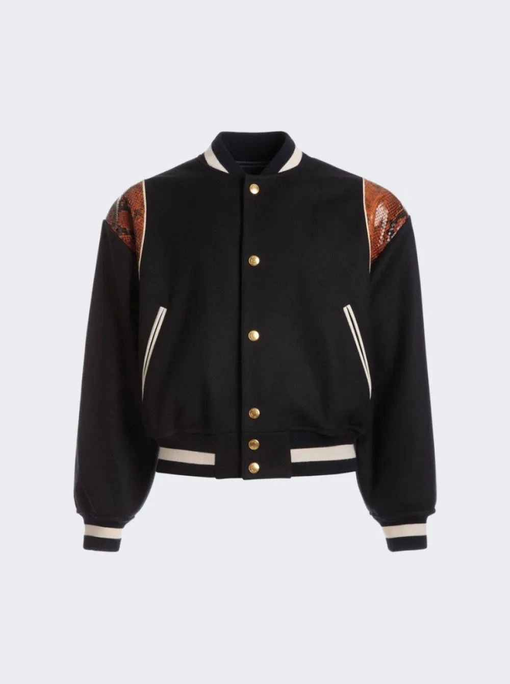 BALLY Letterman Wool Jacket Navy