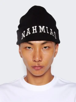 NAHMIAS Logo Beanie Black
