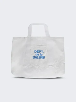 Gallery Dept Logo Print Canvas Tote Bag White