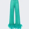 Osu00e9ree Lumiere Plumage Long Pants Aquamarine