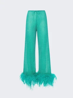 Osu00e9ree Lumiere Plumage Long Pants Aquamarine