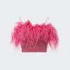 Osu00e9ree Lumiere Plumage Top Raspberry