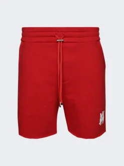 Amiri Ma Logo Shorts Red