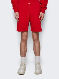 Amiri Ma Logo Shorts Red