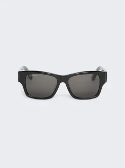 Balenciaga Max Square Af Sunglasses Black
