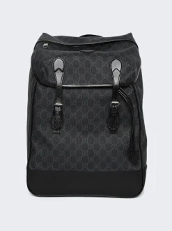 Gucci Medium Backpack With Interlocking G Black