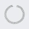 SHAY Medium Diamond Pave Link Bracelet 18K White Gold