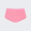 Givenchy Mini Shorts In 4G Cotton Toweling Jacquard Pink