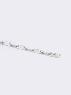 Maor Monolinka Mixed Links Bracelet In Silver