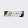 Balenciaga Moto Logo Belt Black