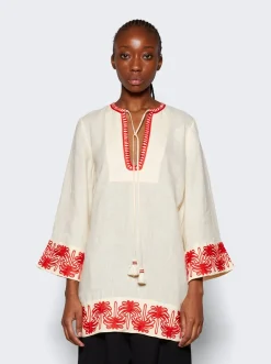 Johanna Ortiz Ocean Clan Dress Ecru