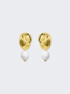Monica Sordo Oriente Earrings White