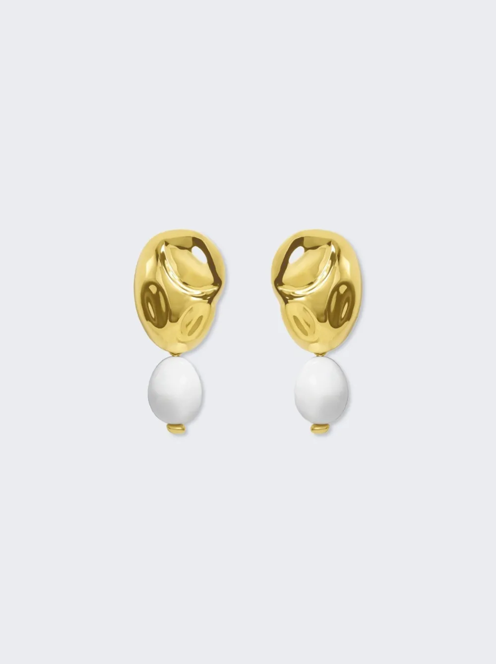 Monica Sordo Oriente Earrings White
