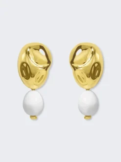 Monica Sordo Oriente Earrings White