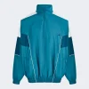 Martine Rose Oversized Panelled Track Jacket Teal And White