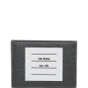 Thom Browne Paper Label Card Holder Dark Grey