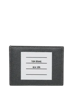Thom Browne Paper Label Card Holder Dark Grey