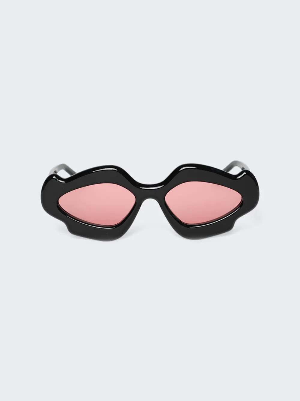 Loewe Paula'S Ibiza Flame Sunglasses Shiny Black And Violet