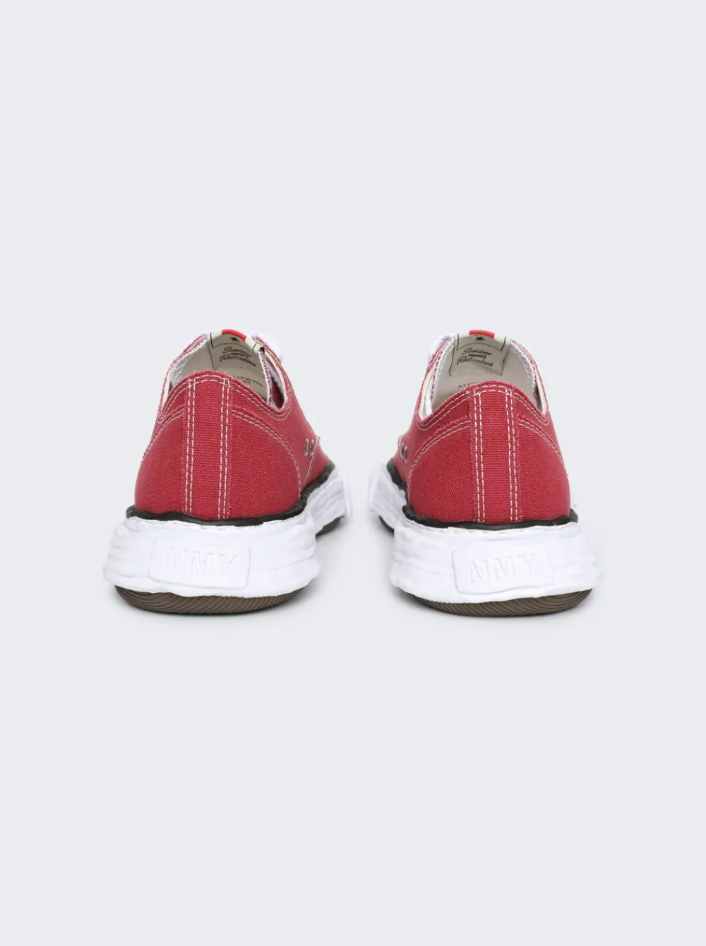 Maison MIHARA YASUHIRO Peterson 23 Low-Top Canvas Sneakers Bordeaux