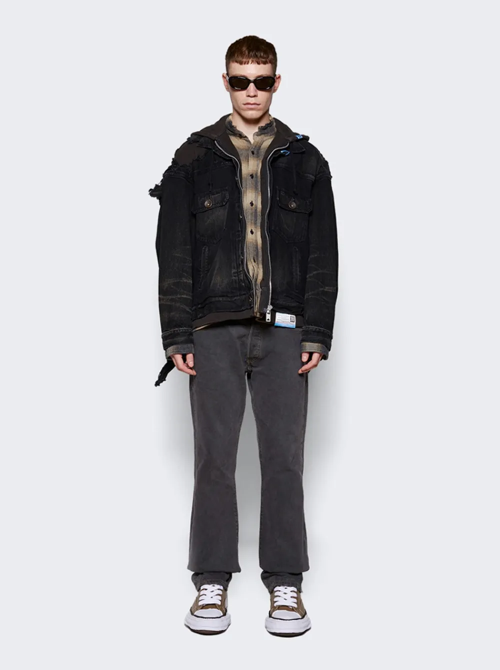 Maison MIHARA YASUHIRO Peterson 23 Low-Top Leather Sneakers Brown