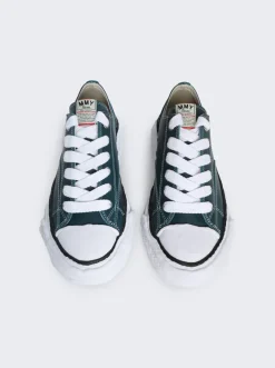 Maison MIHARA YASUHIRO Peterson 23 Low-Top Leather Sneakers Blue
